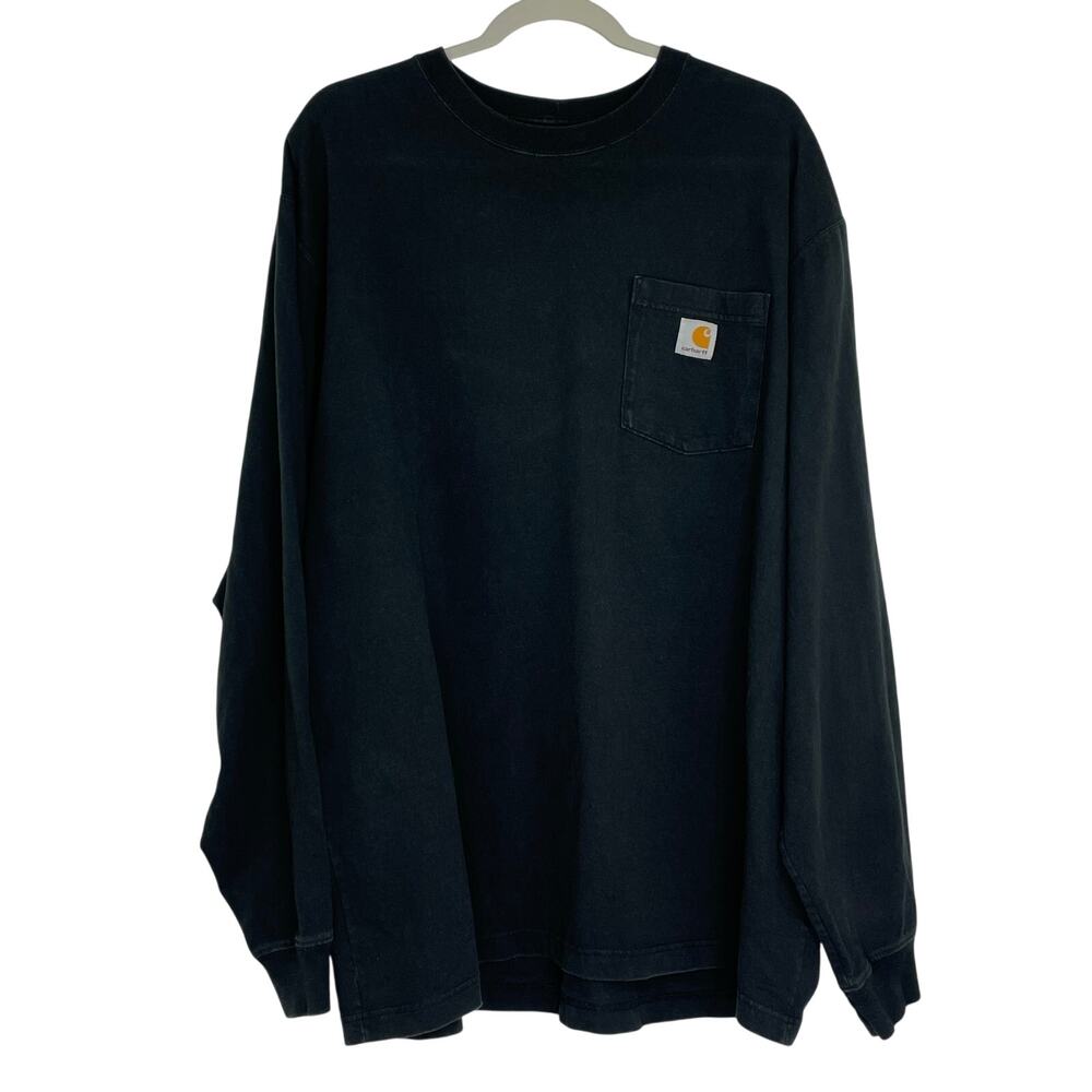 Carhartt Original Fit Black Long Sleeve T-shirt Men's XL Work Wear